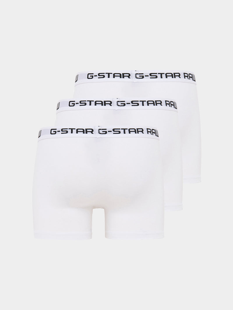 G-Star Raw D23773 Mens Boxer Briefs 3Pk White