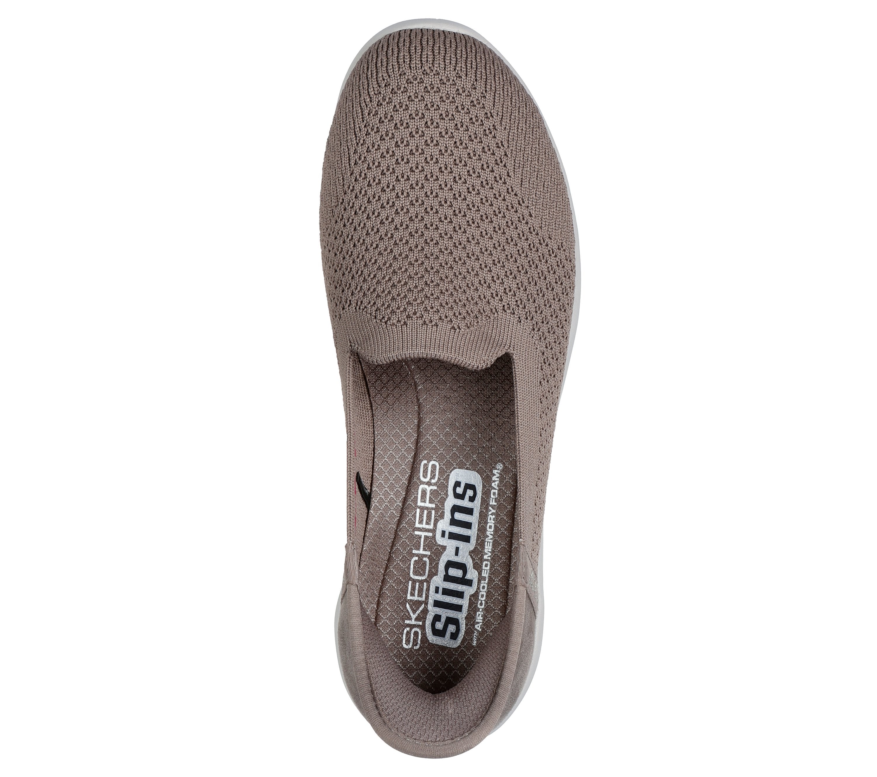 Skechers Womens Arya Skip-In Shoes In Taupe