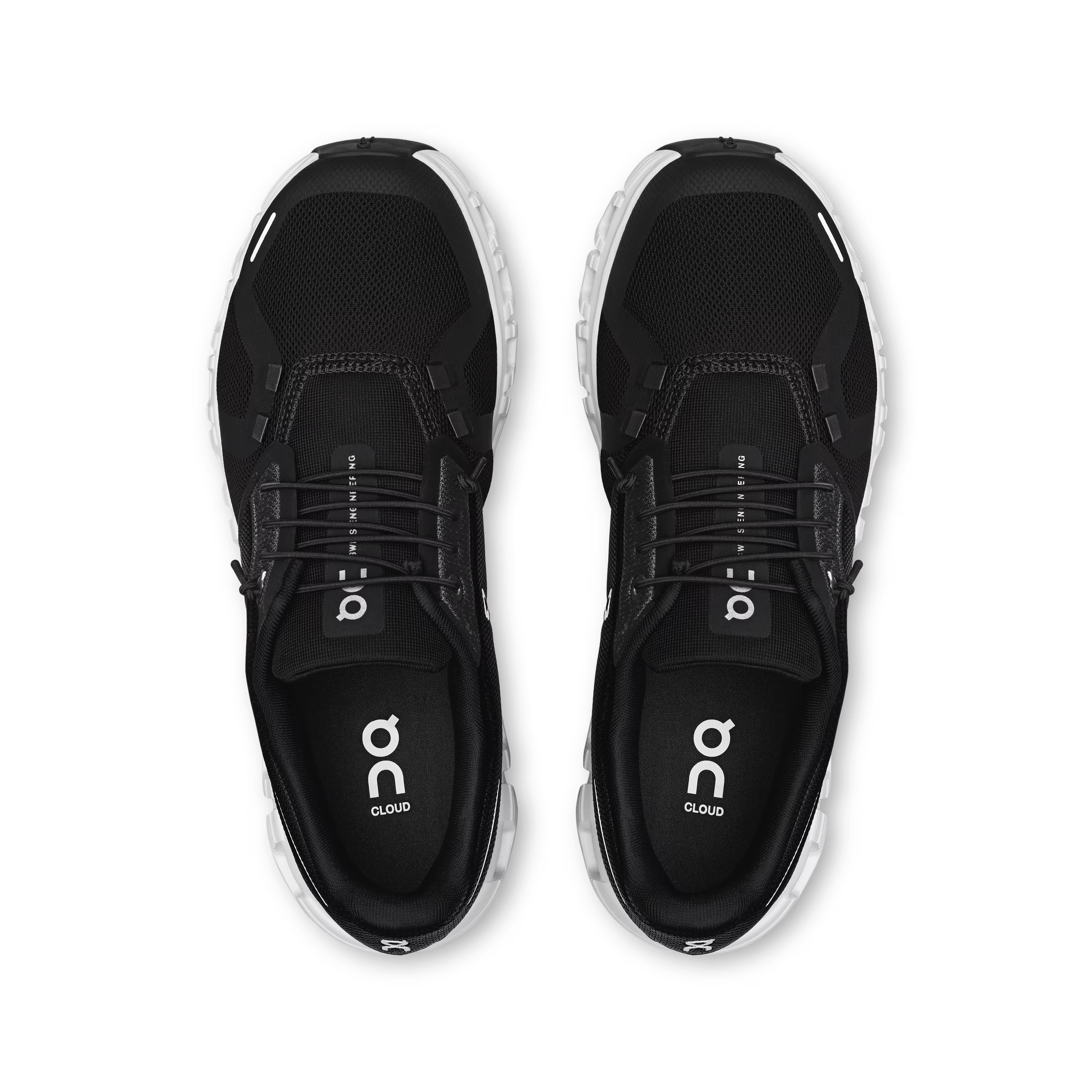On Womens Cloud 6.0 Shoes In Black & White