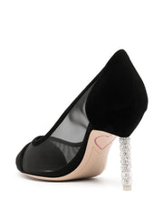 Sophia Webster Womens Jasmine Crystal Heels In Black