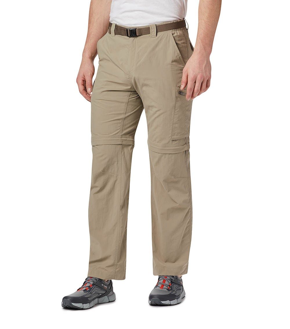 Columbia Mens Silver Ridge Convertible Pants In Beige