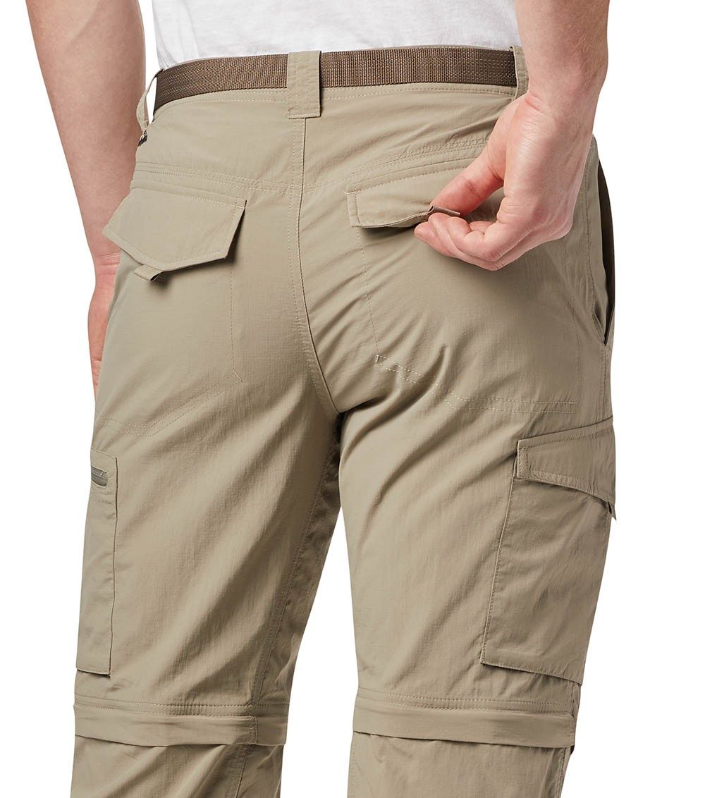 Columbia Mens Silver Ridge Convertible Pants In Beige
