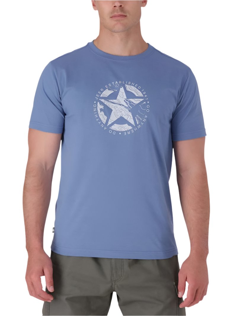 Jeep Jms24213 M Iconic Collection S/S Tee Blue