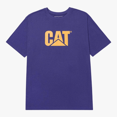 Caterpillar Blue Logo Tee