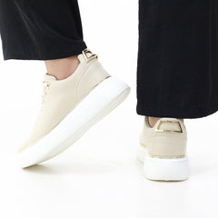 La Her Womens FD-21 Sneakers In Beige