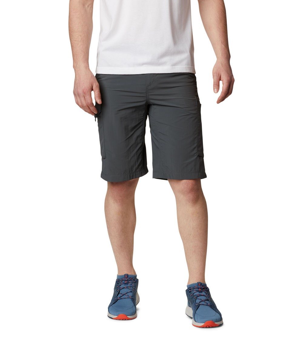 Columbia Mens Silver Ridge Cargo Shorts In Grill