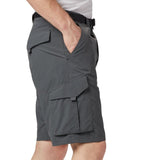 Columbia Mens Silver Ridge Cargo Shorts In Grill