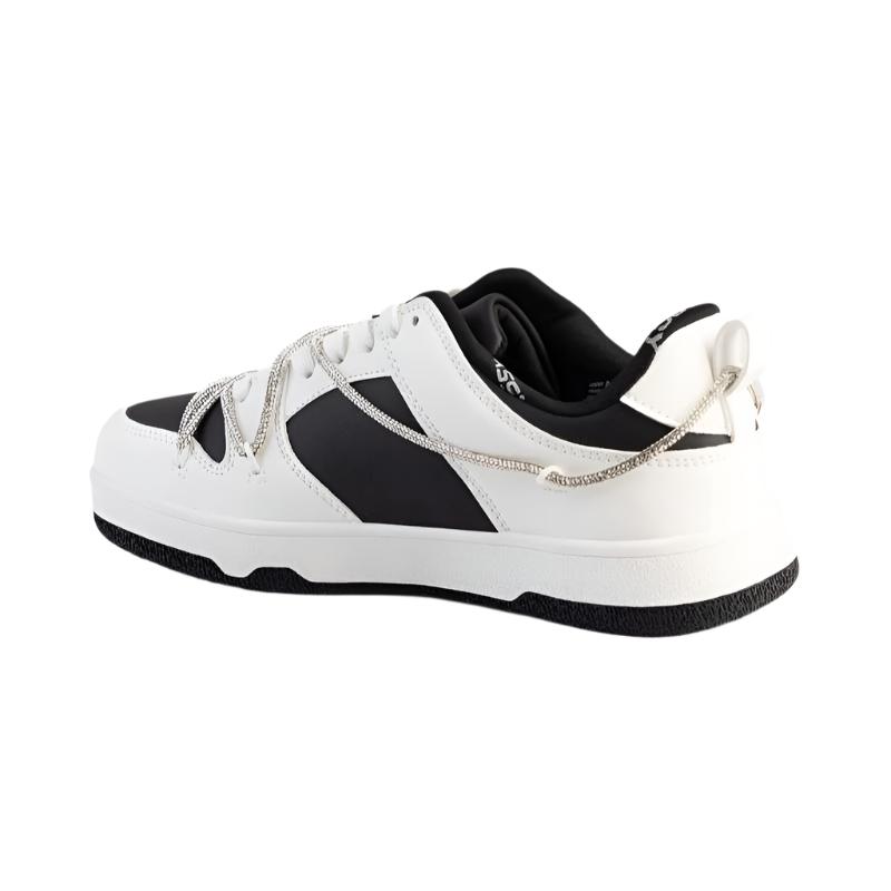 Sissyboy Sh1296 Diamond Twirl Reverse Sneakers White And Black