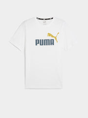 Puma 67923541 Ess 2 Col Logo Tee M White