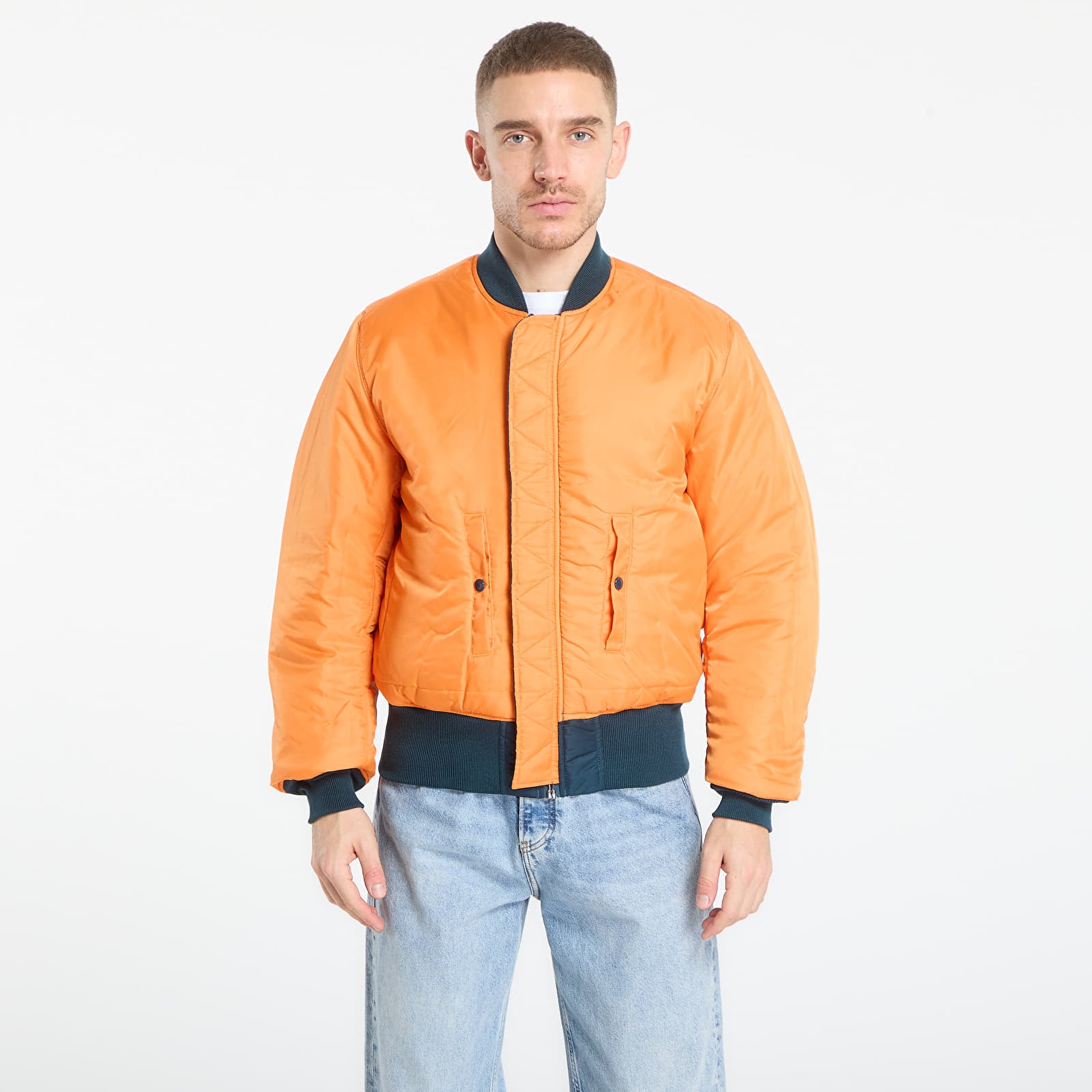 Alpha Industries Mens Ma-1 Classic Jacket In Denim Blue
