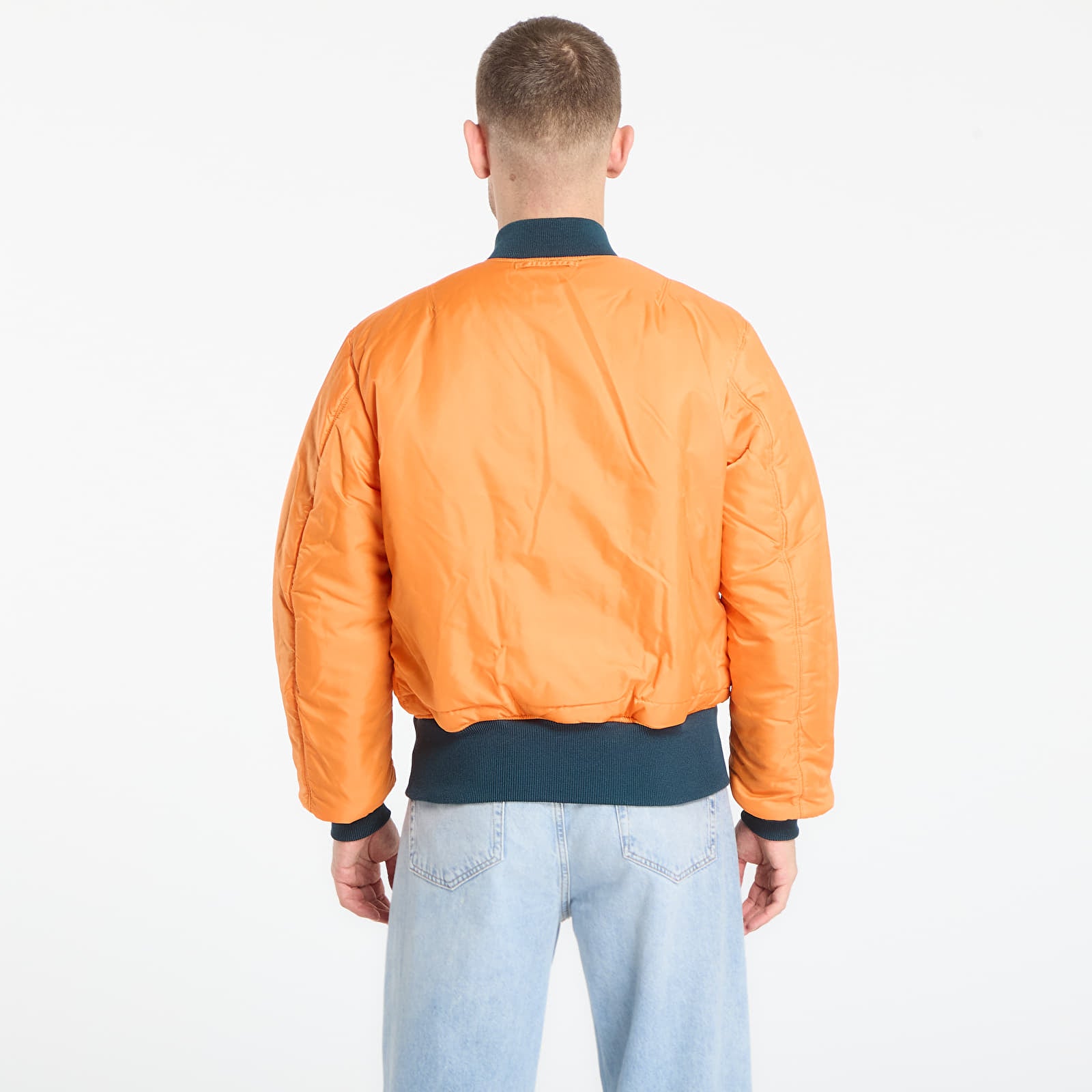 Alpha Industries Mens Ma-1 Classic Jacket In Denim Blue