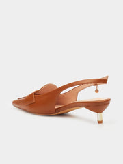 Miss Black Ladies Little 1 Heels Tan