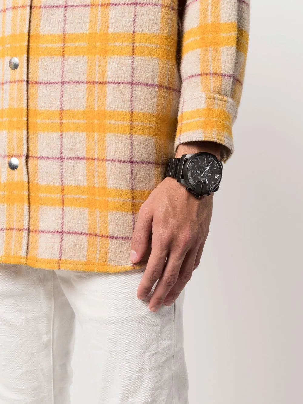 Diesel Mega Chief Black Dial Men's Watch