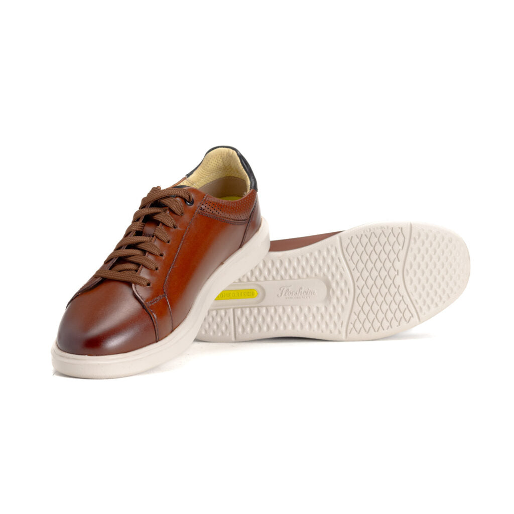 Floshiem Mens Cognac Social Sneaker
