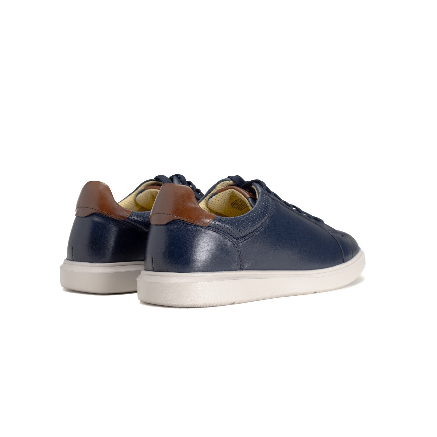 Florsheim Mens Social Sneakers In Navy & White