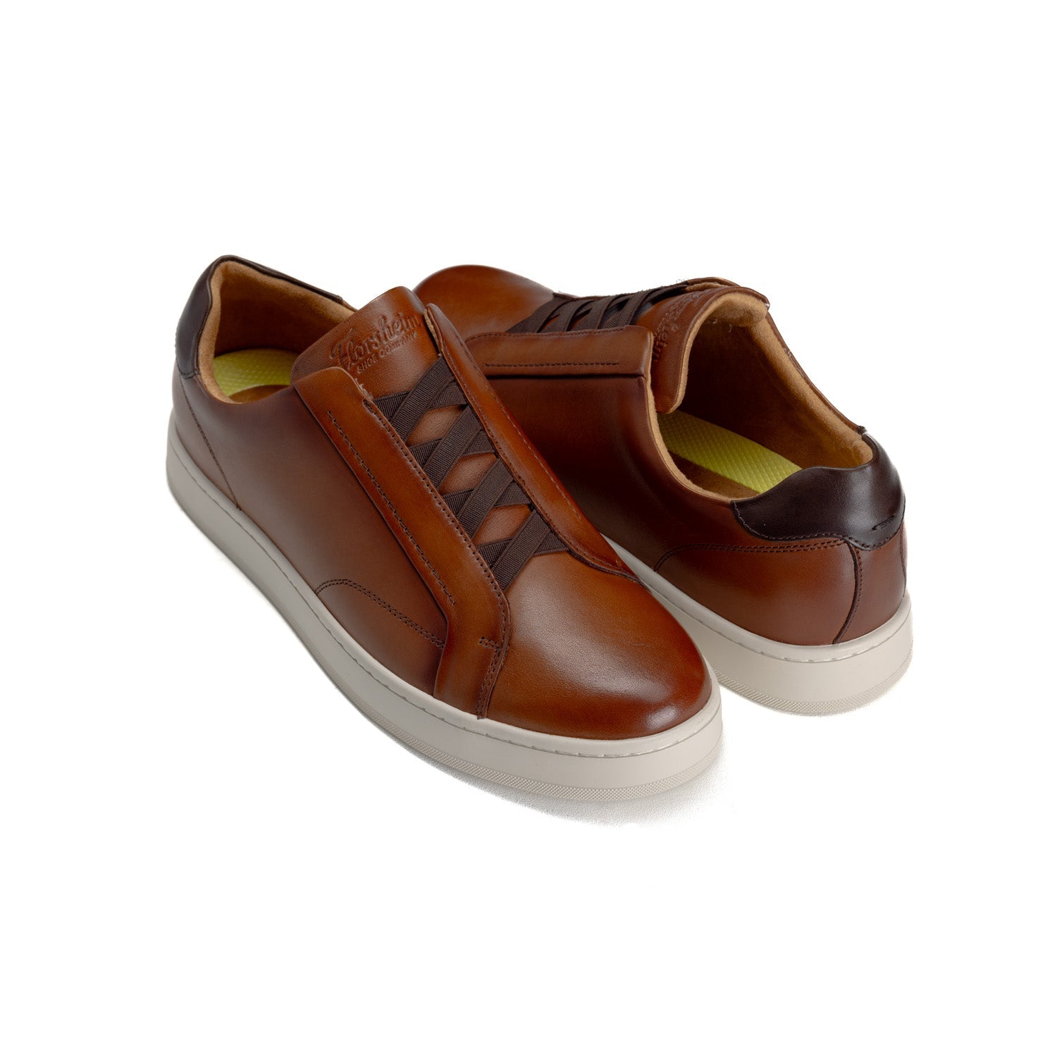 Florsheim Mens Monopoli Elastic Shoes In Cognac