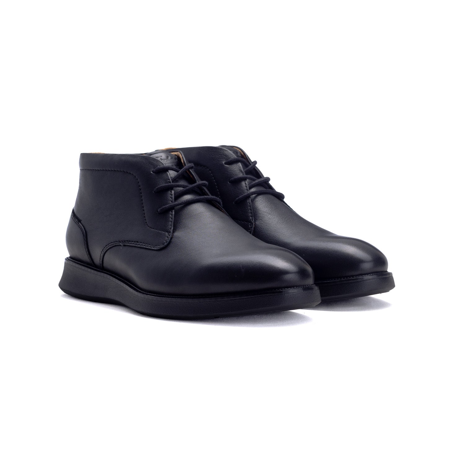 Florsheim Mens Launch Chukka Leather Shoes In Black