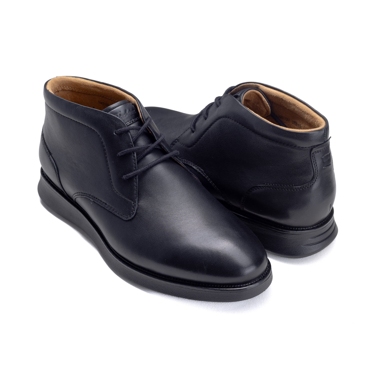 Florsheim Mens Launch Chukka Leather Shoes In Black