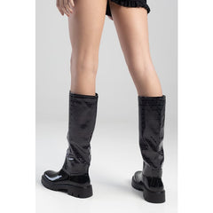 Sissyboy Sh797 Ladies Rain Boot Black