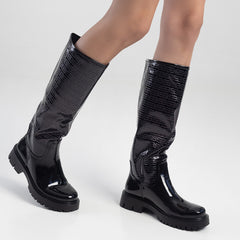 Sissyboy Sh797 Ladies Rain Boot Black