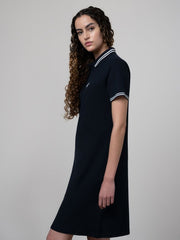 Polo 0055310 Wmn Jenny Ss Jacquard Golfer Dress