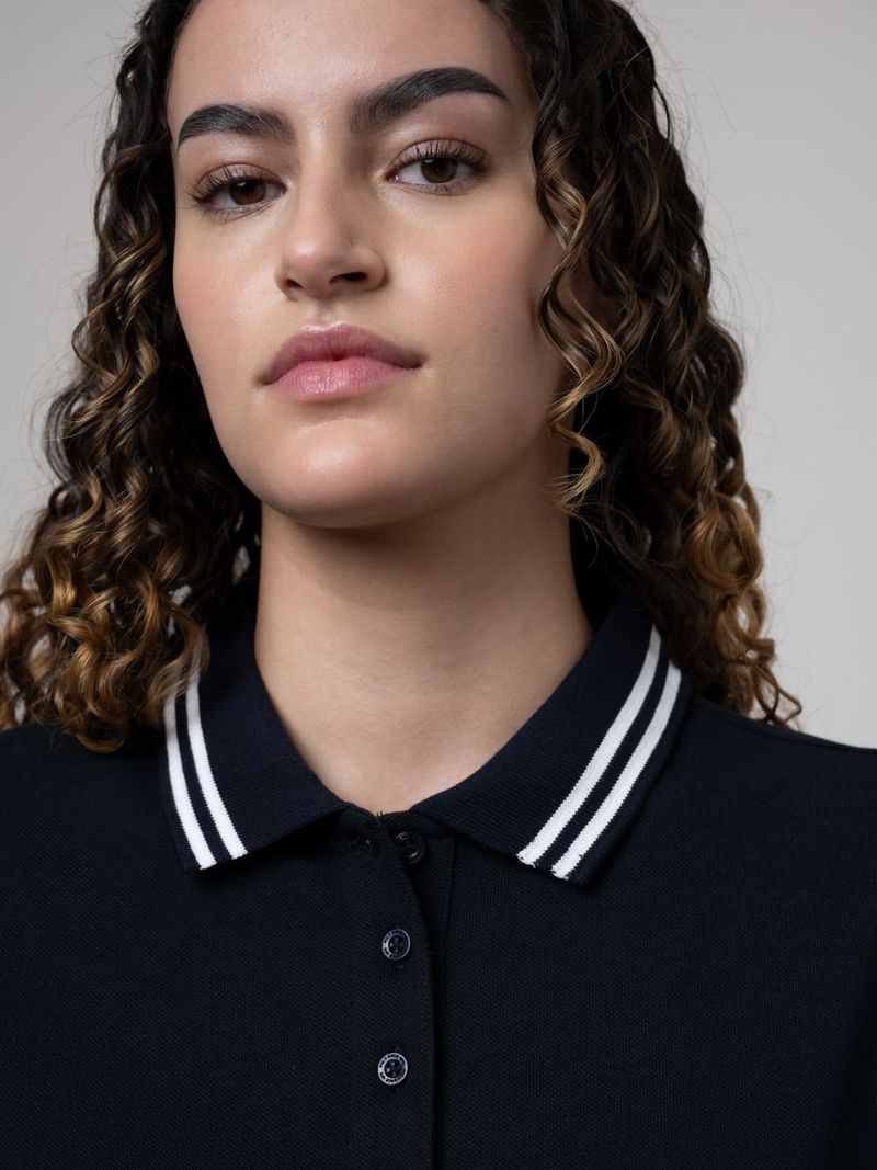 Polo 0055310 Wmn Jenny Ss Jacquard Golfer Dress