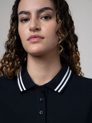 Polo 0055310 Wmn Jenny Ss Jacquard Golfer Dress