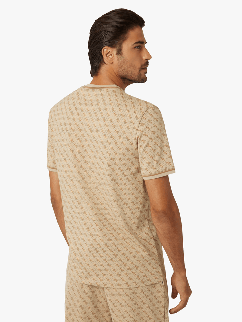 Guess Mens Marshall T-Shirt Beige
