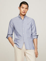 Tommy Hilfiger Solid Heritage Oxford Rf Shirt Blue