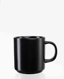 Jan Flat Stackable Mug In Black