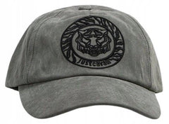 Just Cavalli Mens Embroidered Logo Baseball Cap In Grey