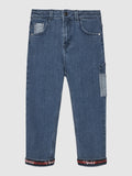 Guess Boys 2B Comfort Oversized Jeans In Denim Blue