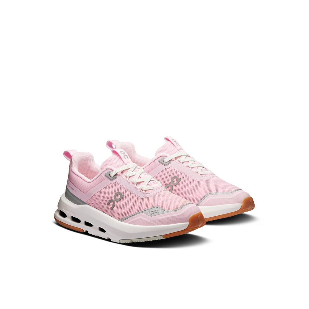 On Unisex Kiddies Cloudnova Sneakers In Peony/Iceberg