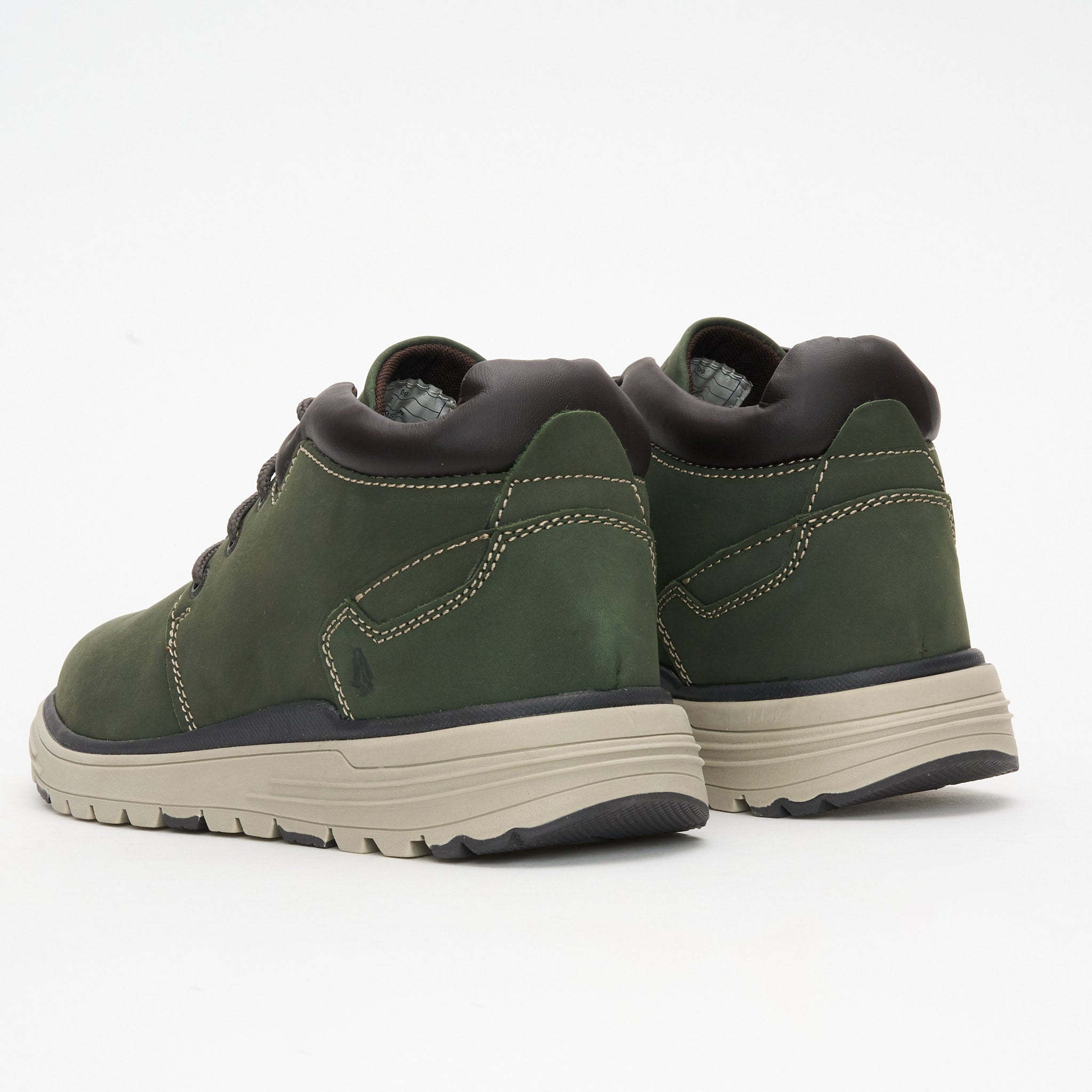 Hush Puppies Mens Olive Arlo Cow Nubuck Shoe