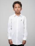 Polo 0055436 Boys Nicholas Ls Shirt  White