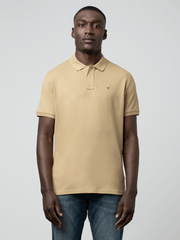 Polo Mens Essential Pique Ss Golfer Stone