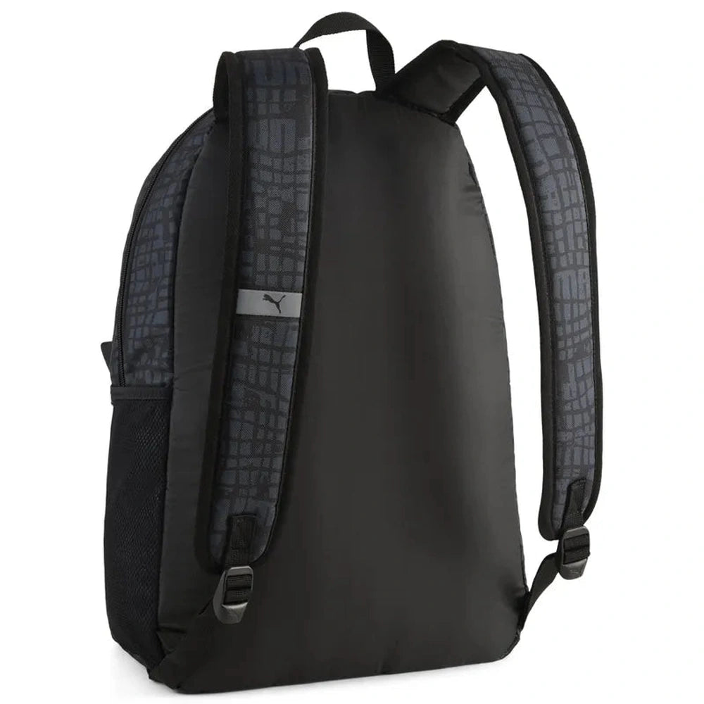 Puma Unisex Adults Phase Aop Backpack In Black/Blocks AOP