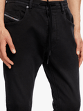Diesel Mens D-Krooley-B Black Sweat Jogg Jean
