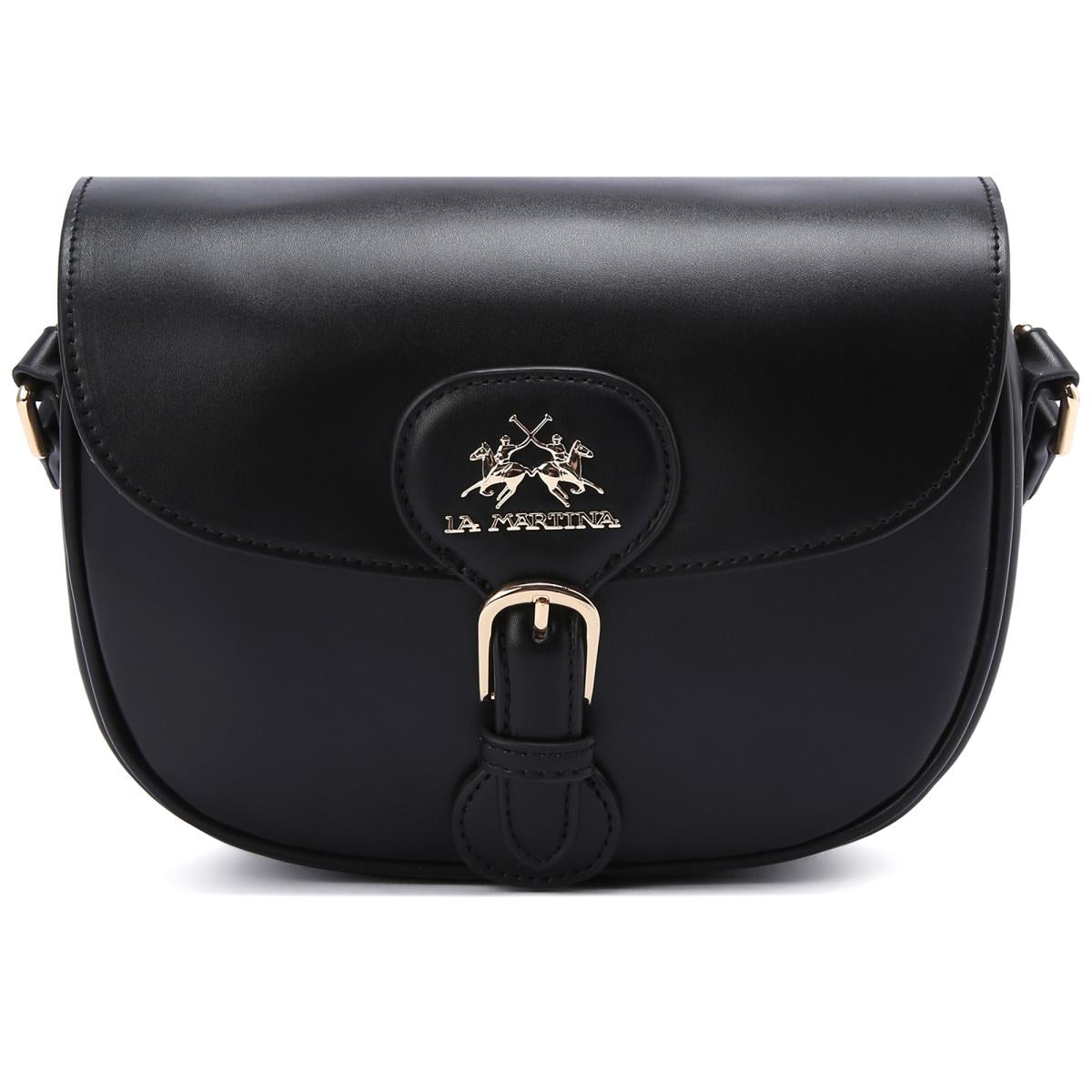 La Martina Heritage Camera Sling Bag In Black