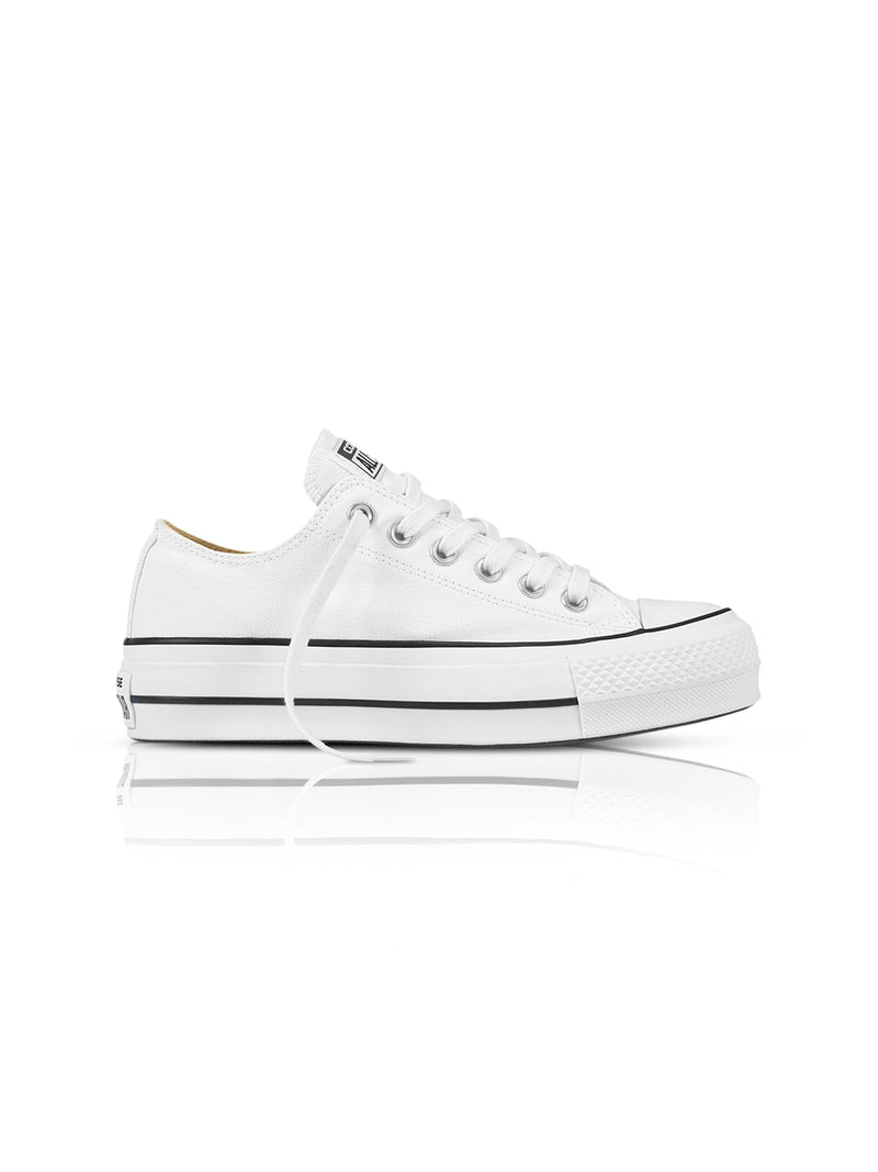 Converse Womens Ctas Lift Low Canvas White Sneaker