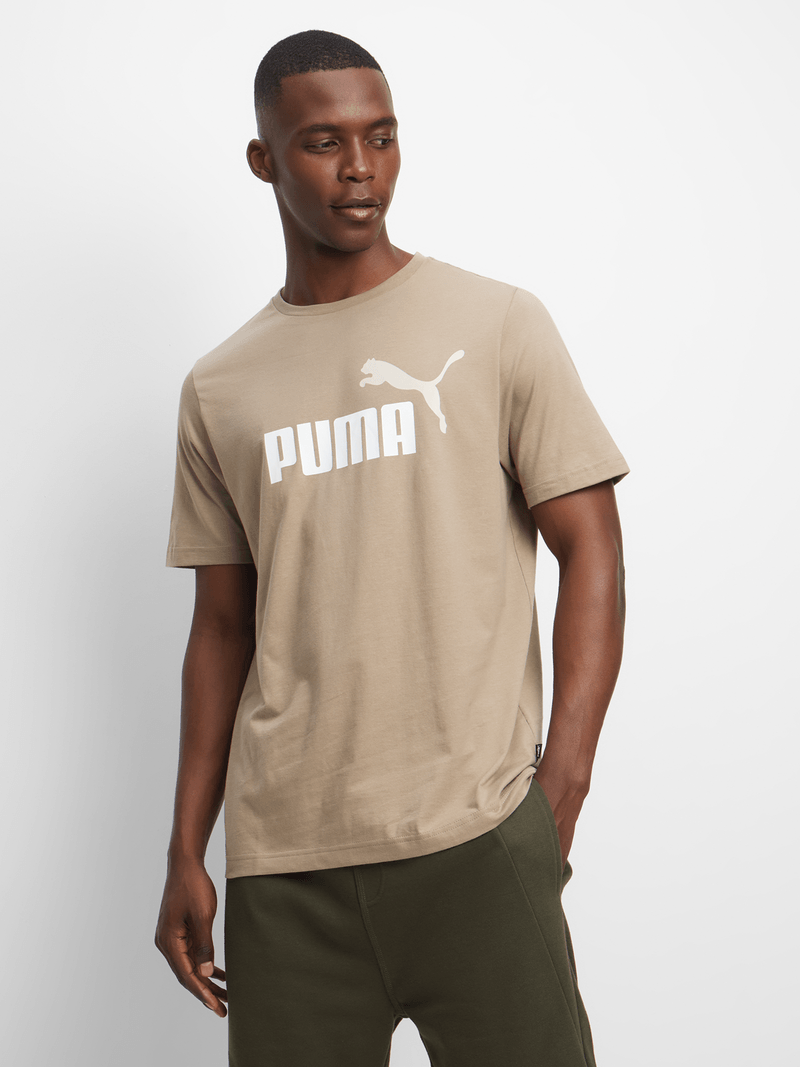 Puma Taupe Essential No. 1 Logo Tee