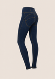 Freddy Womens High Waist Skinny Joy Jeans In Dark Navy
