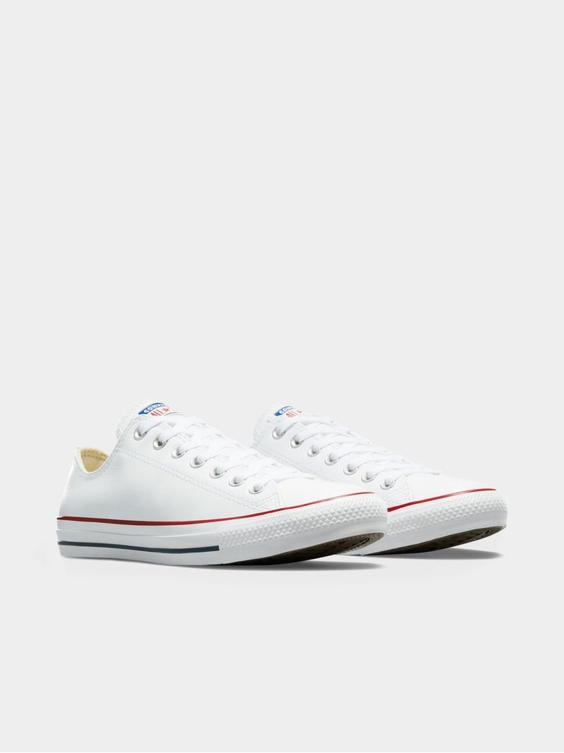 Converse Unisex All Star Lo White Leather Shoes