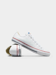 Converse Unisex All Star Lo White Leather Shoes