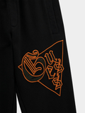 Guess Kids Black Gmt Dye Active Pants
