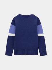 Guess Boys Long Sleeve 7B Sweater In Navy