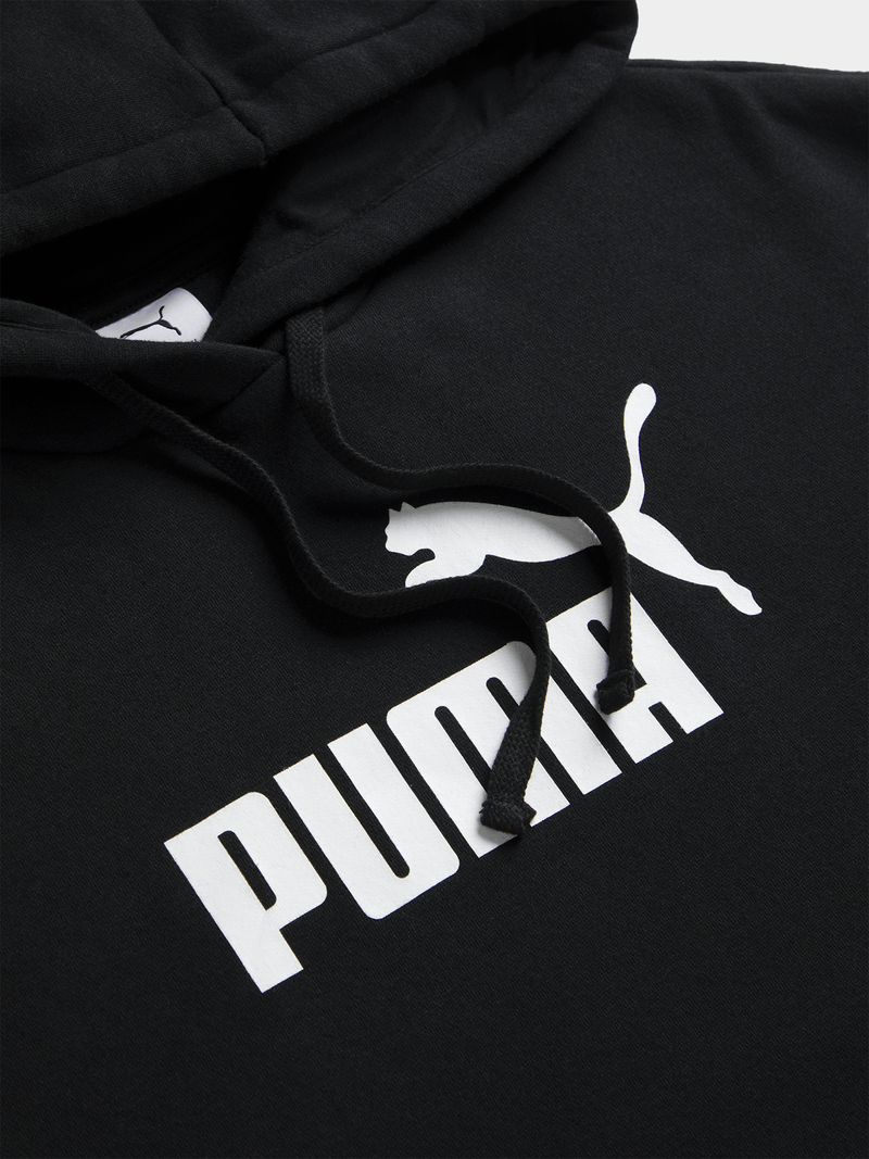 Puma Womens Ess No.1 Logo Comfort Black Hoodie