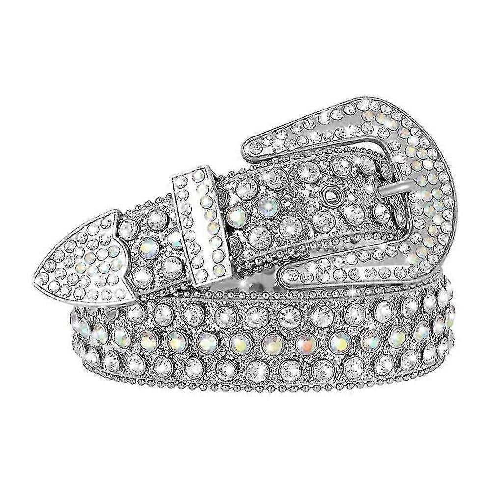 Sissy boy Womens Embellished Western Belt In Silver