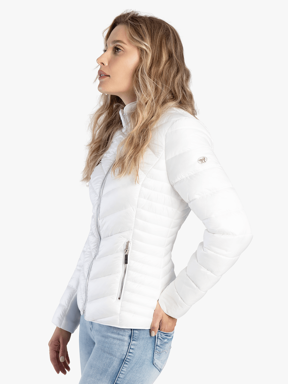 Sissyboy J27432 Cropped Puffer Jacket Ravilla White