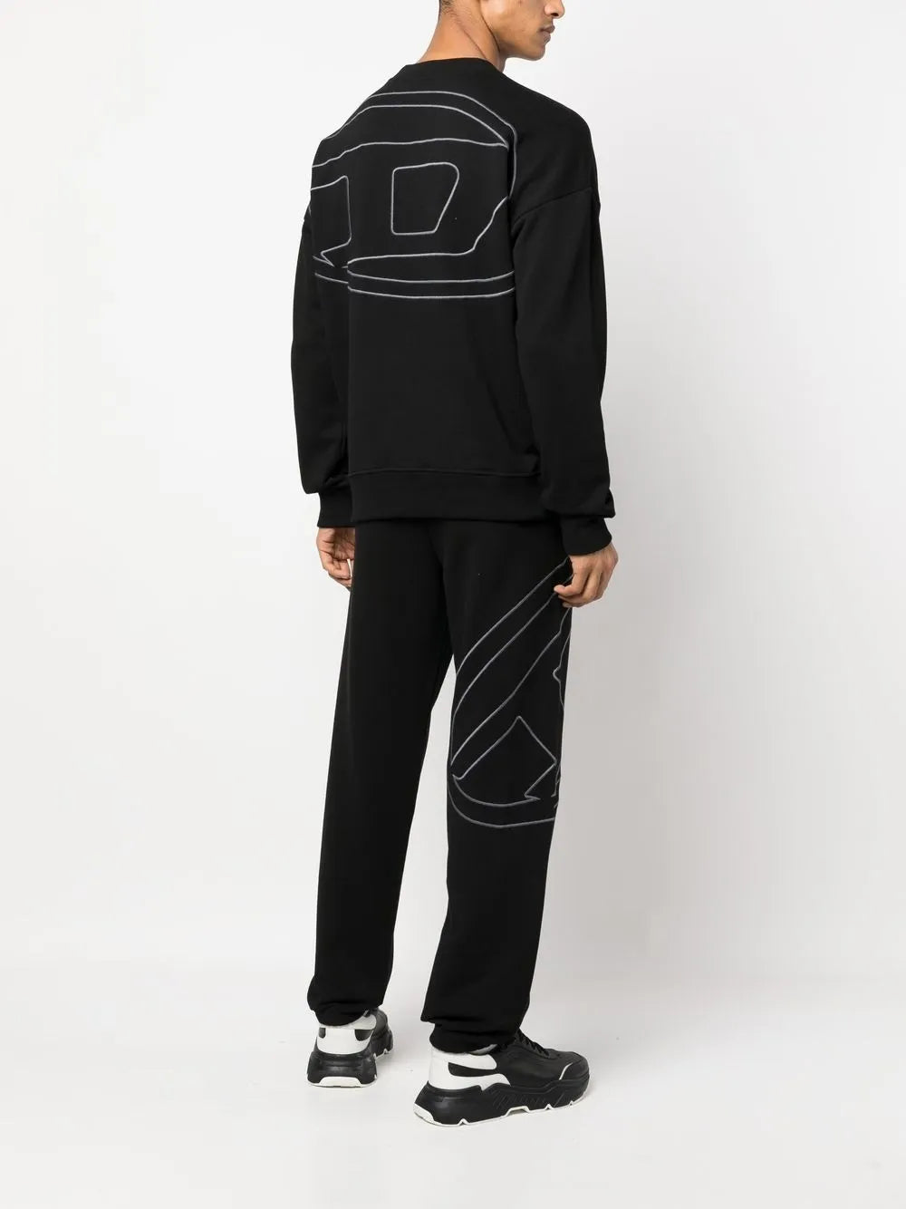 Diesel Mens S-Rob-Megoval-D Sweat 9Xx Black